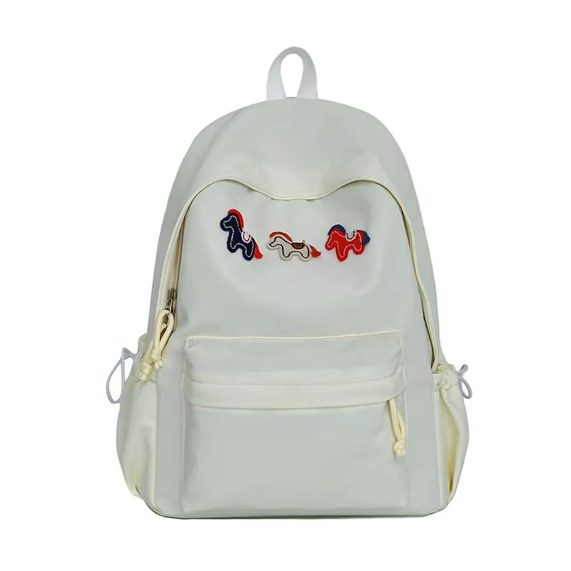 Verspielter Rucksack mit Tierstickerei Skanto