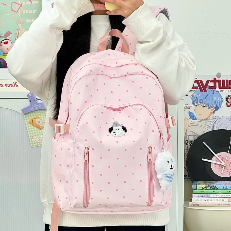 Niedlicher gepunkteter Rucksack Skanto