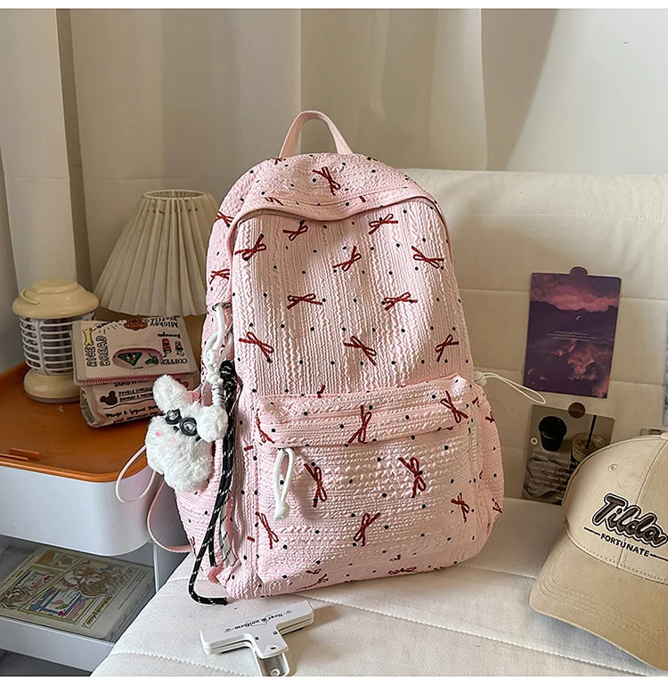 Niedlicher Rucksack mit Schleifenverzierung Skanto