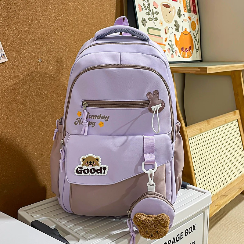 Niedlicher Schulrucksack mit Tiermotiv Skanto