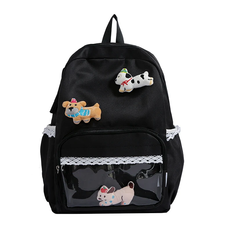 Niedlicher Rucksack mit Tiermotiv und Stickerei Skanto
