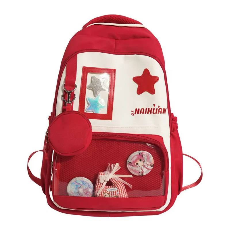 Rucksack Skanto mit kreativer transparenter Vorderseite