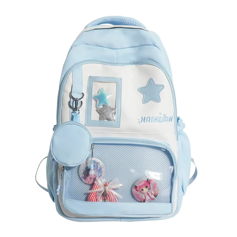 Rucksack Skanto mit kreativer transparenter Vorderseite