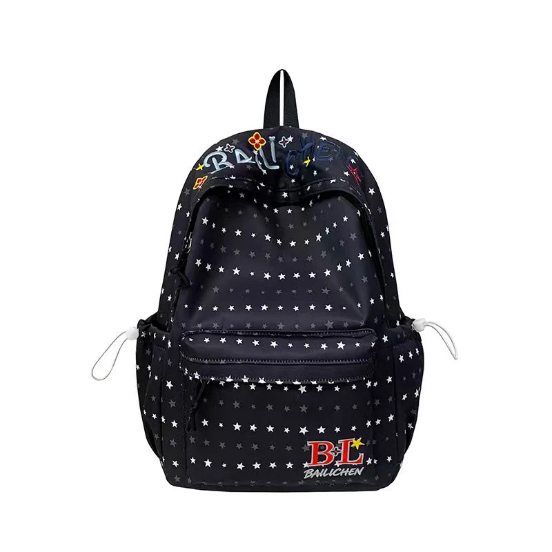 Rucksack Skanto mit kreativer Charakter-Stickerei