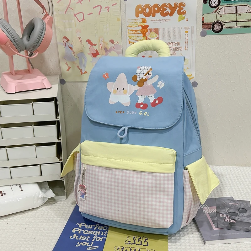 Lustiger Schulrucksack Skanto mit Illustration