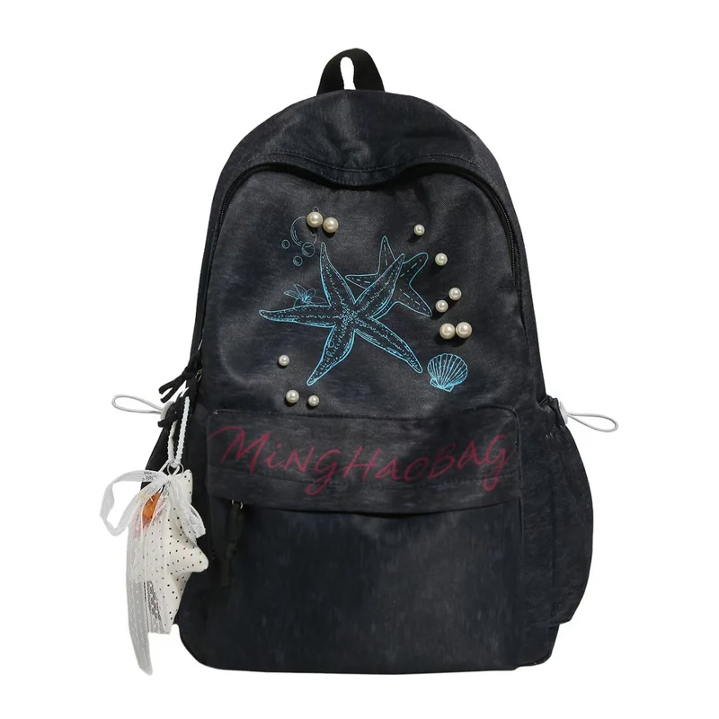 Maritim inspirierter Rucksack Skanto mit Verzierungen