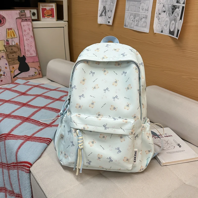 Charmanter Rucksack mit Blumen-Print Skanto