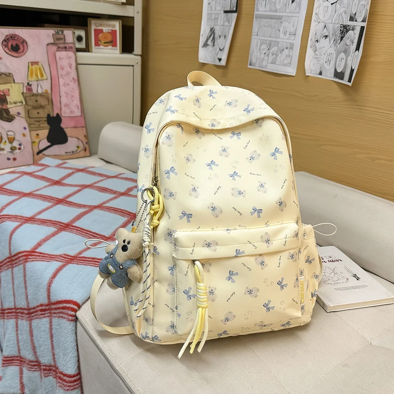 Charmanter Rucksack mit Blumen-Print Skanto