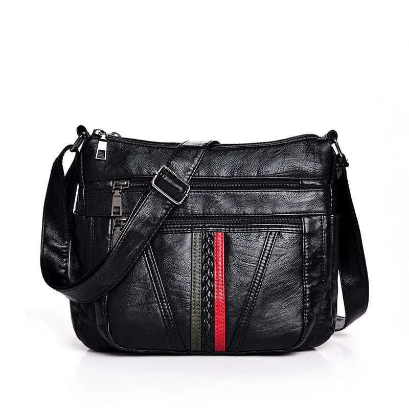 Crossbody Bag aus hochwertigem Kunstleder mit mehreren Fächern Skanto