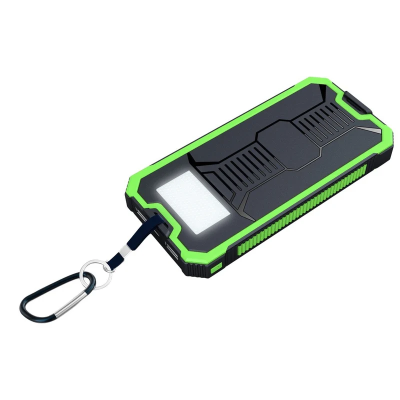 Tragbare Powerbank mit Licht und Sicherheitsclip Skanto