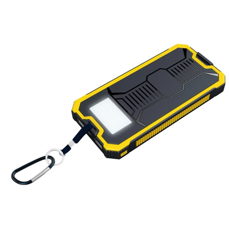 Tragbare Powerbank mit Licht und Sicherheitsclip Skanto