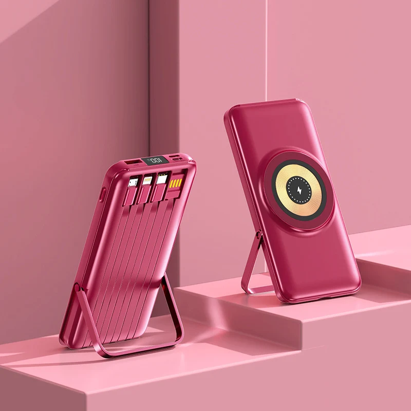 Tragbare Powerbank mit kabelloser Ladefunktion Skanto