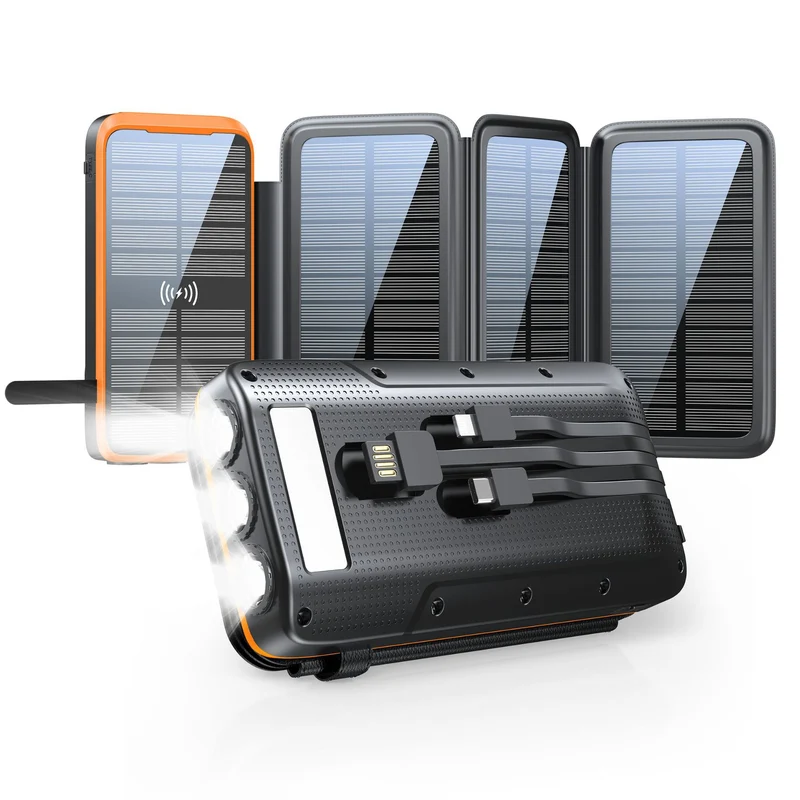 Solar-Powerbank mit LED-Leuchten Skanto