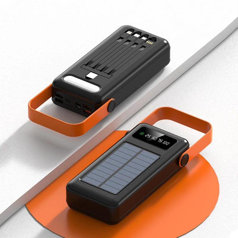Solar-Powerbank mit integriertem Kabelmanagement von Skanto