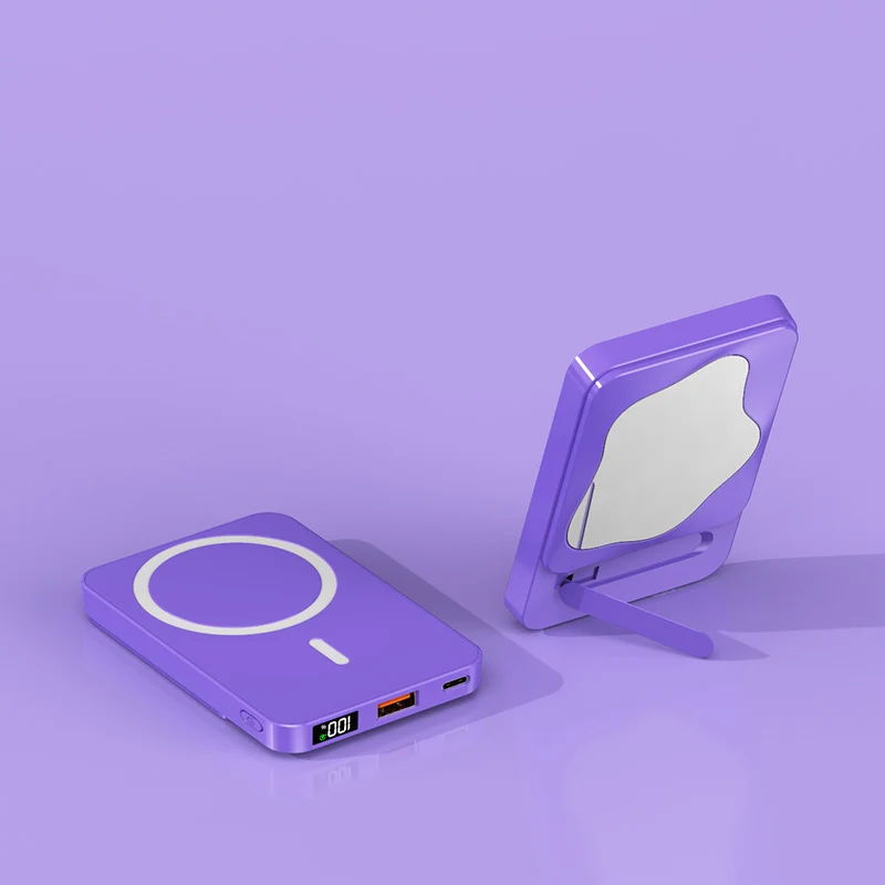 Powerbank mit integriertem Kosmetikspiegel und multifunktionalem Ladeanschluss Skanto