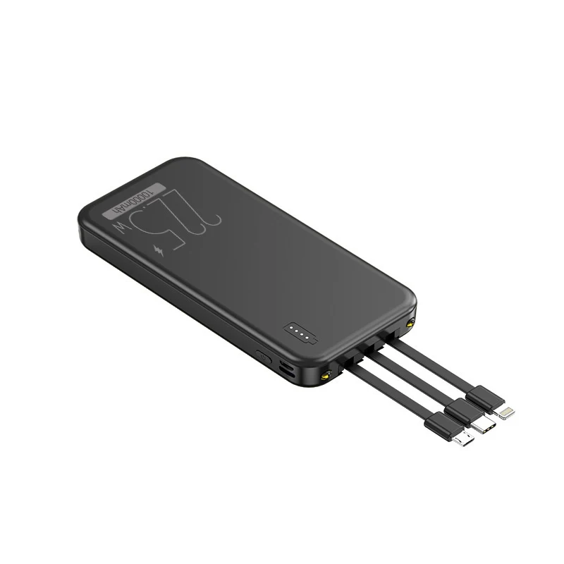 Powerbank mit integrierten Multifunktionskabeln Skanto