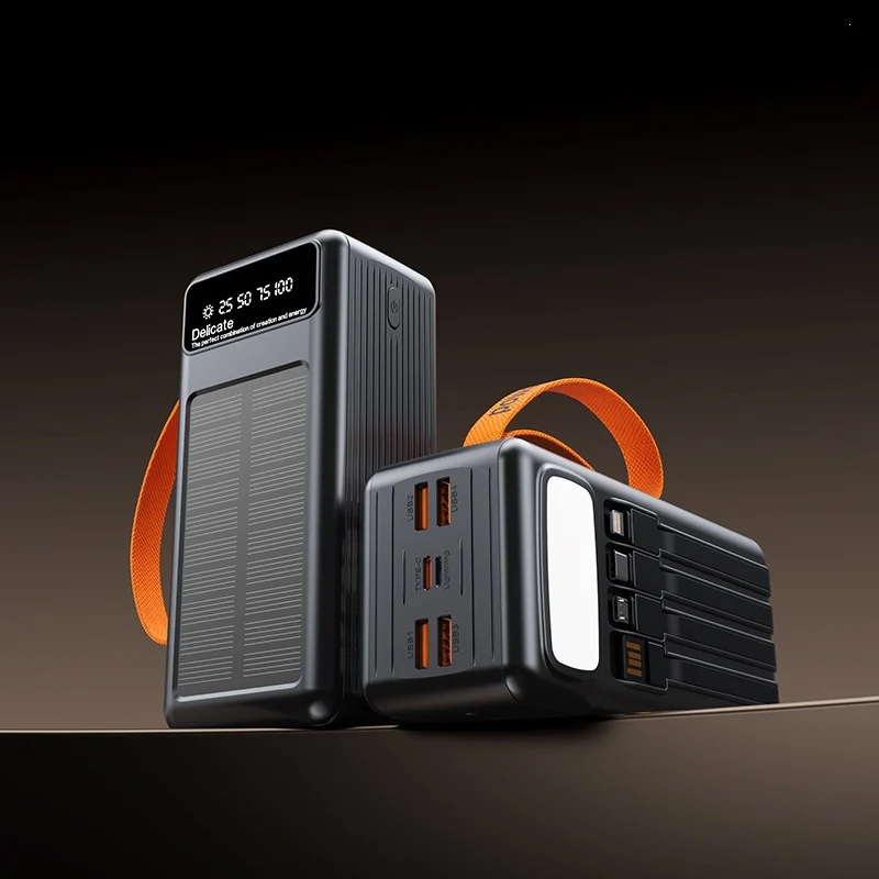 Multifunktionale Solar-Powerbank mit digitaler Ladeanzeige Skanto