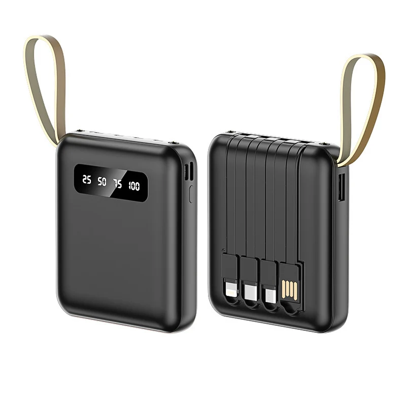 Multifunktionale Powerbank mit integriertem Kabelsystem Skanto