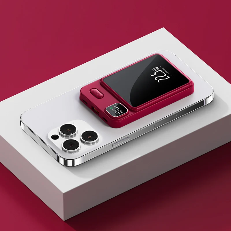 Leistungsstarke Powerbank mit multifunktionalem LCD-Display und Schnellladefunktion Skanto