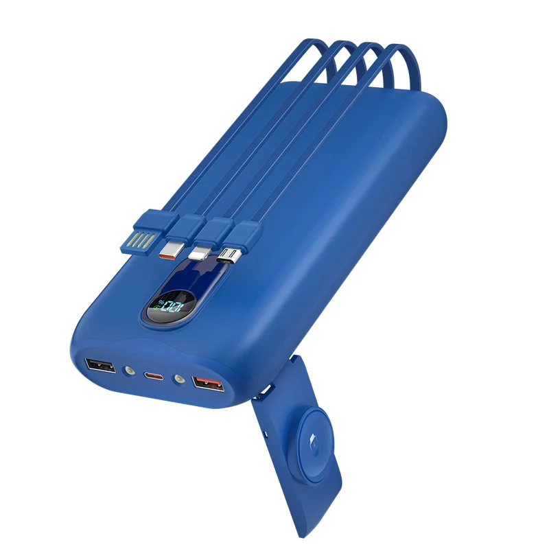 Tragbare Powerbank mit integrierter kabelloser Ladefunktion Skanto