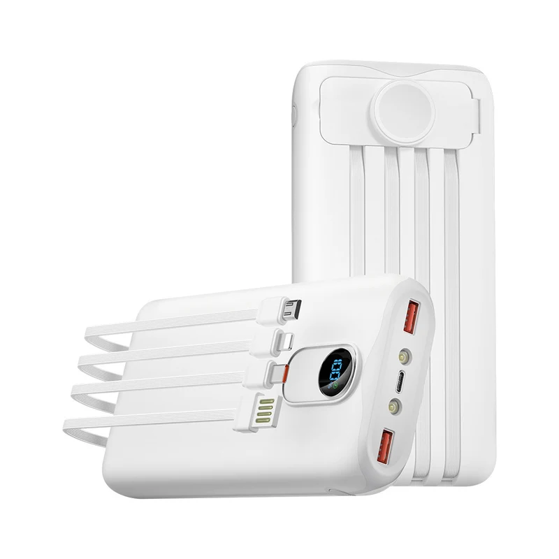 Tragbare Powerbank mit integrierter kabelloser Ladefunktion Skanto