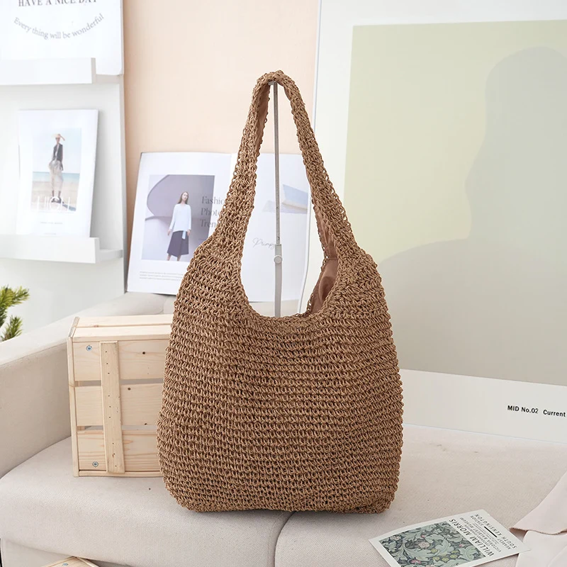 Große gewebte Strandtasche Skanto