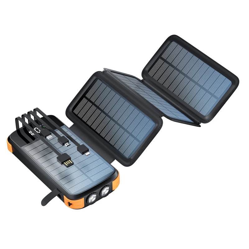 Solar Powerbank mit kabelloser Ladefunktion von Skanto