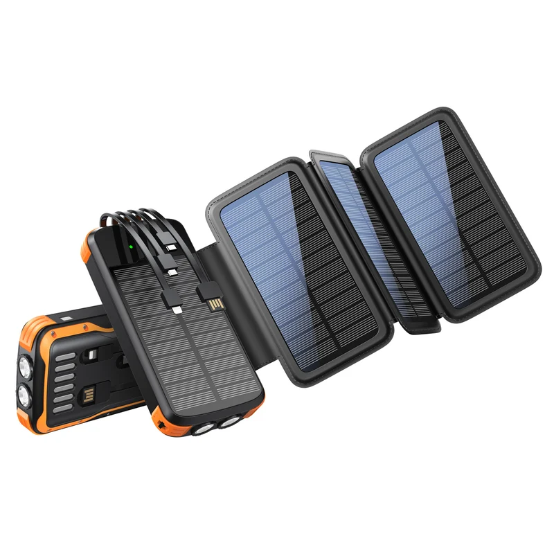 Solar Powerbank mit kabelloser Ladefunktion von Skanto