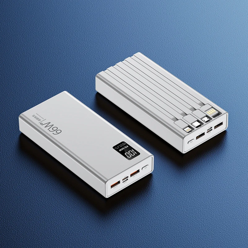 Hochleistungs-Powerbank mit integrierter Schnellladefunktion und digitaler Ladeanzeige Skanto
