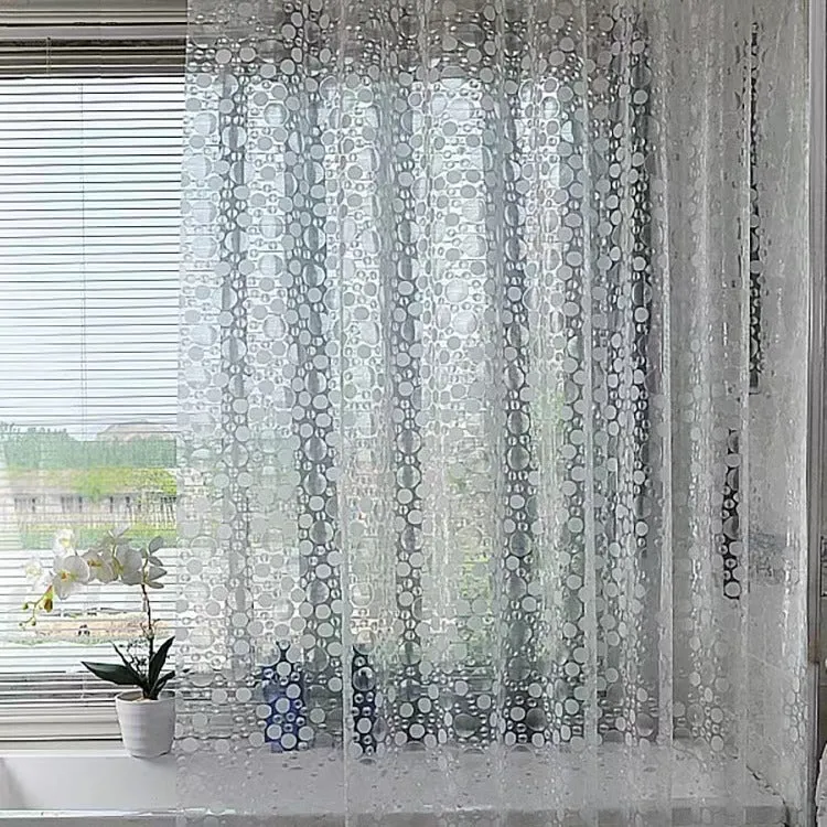 Moderner transparenter Duschvorhang Skanto mit Tupfen