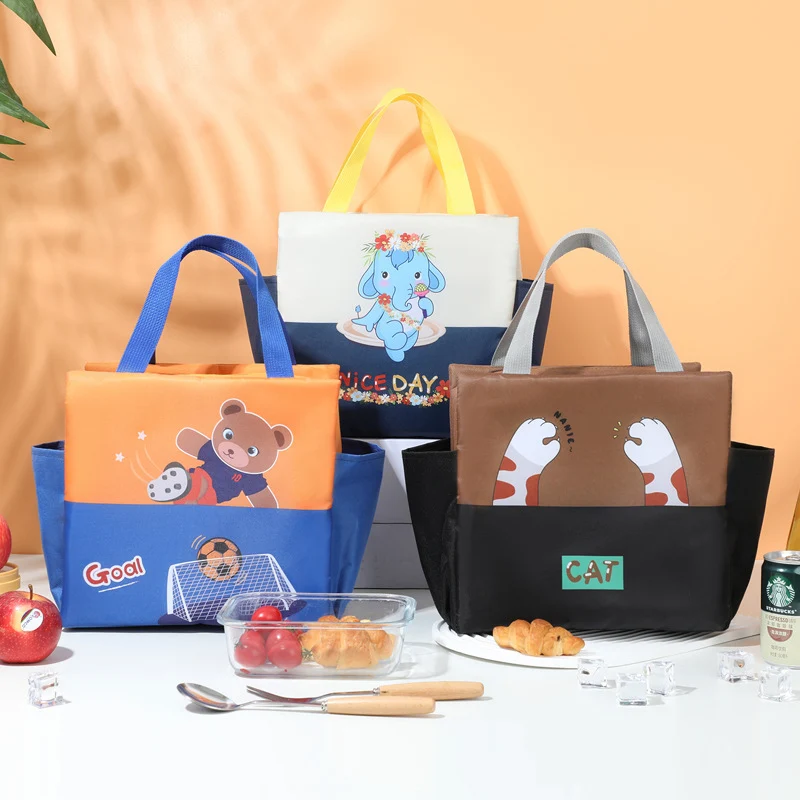 Kühltasche mit verspieltem Katzenmotiv Skanto