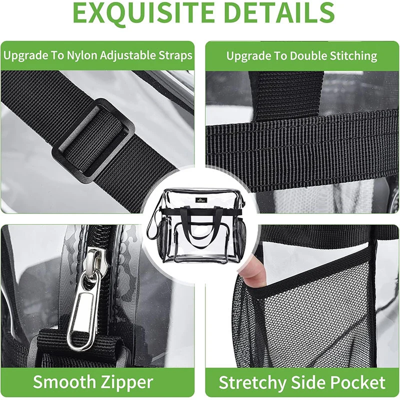 Transparente Multifunktions-Handtasche Skanto