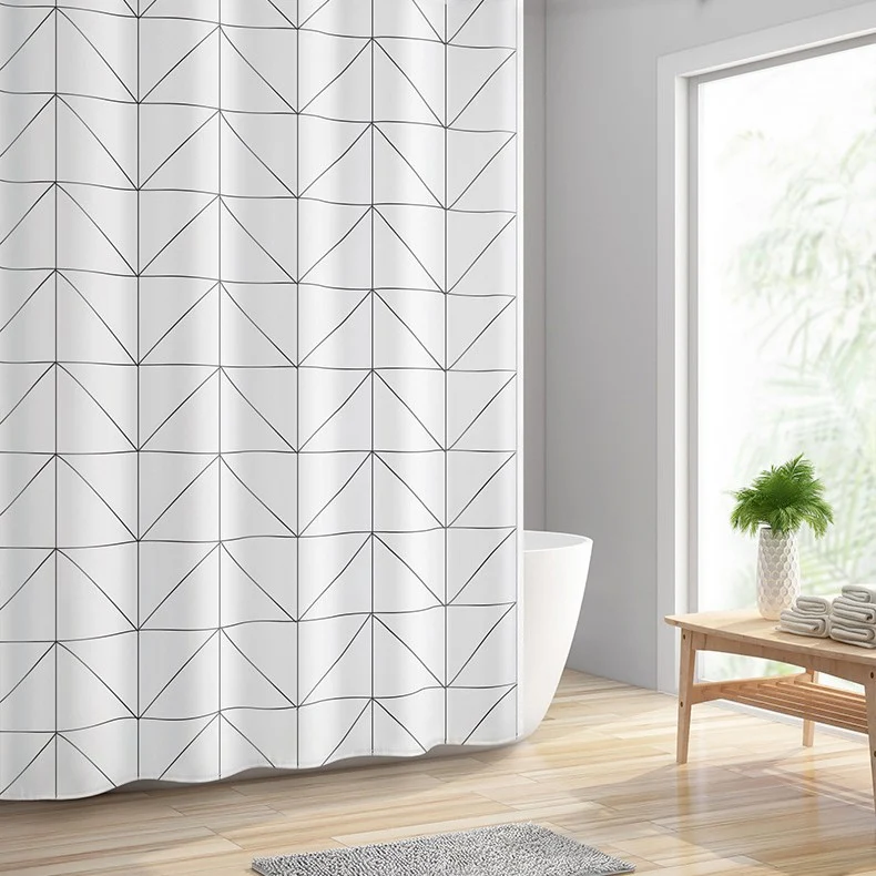 Duschvorhang Skanto mit modernem geometrischem Muster