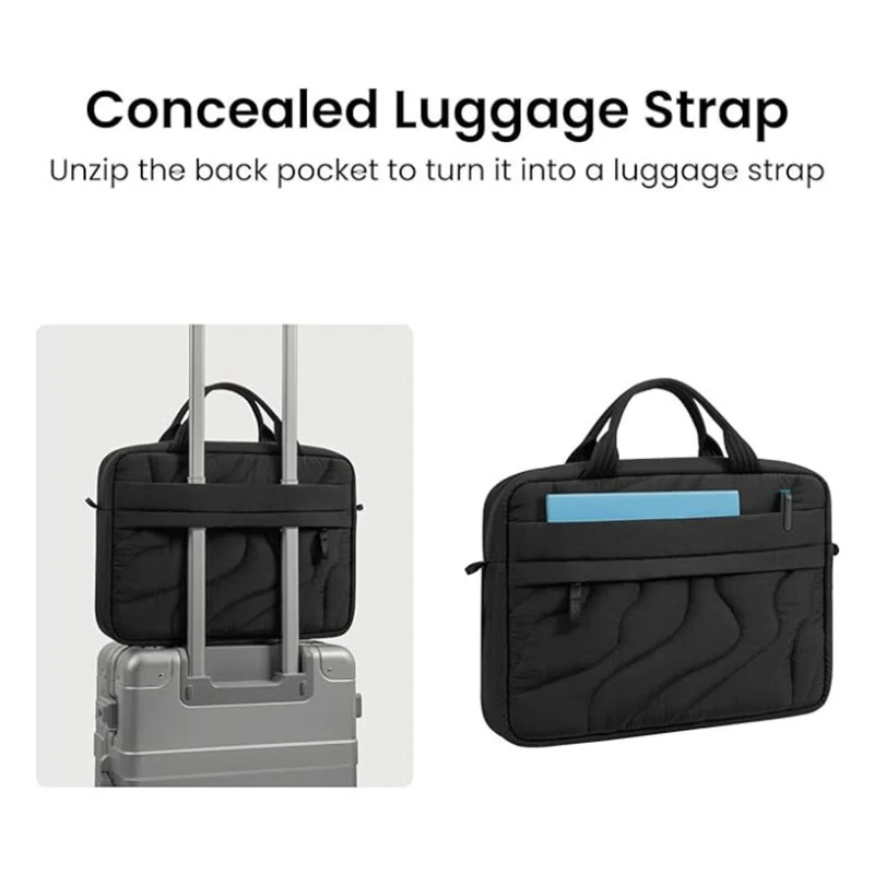 Gepolsterte Laptoptasche mit elegantem Wellenmuster Skanto