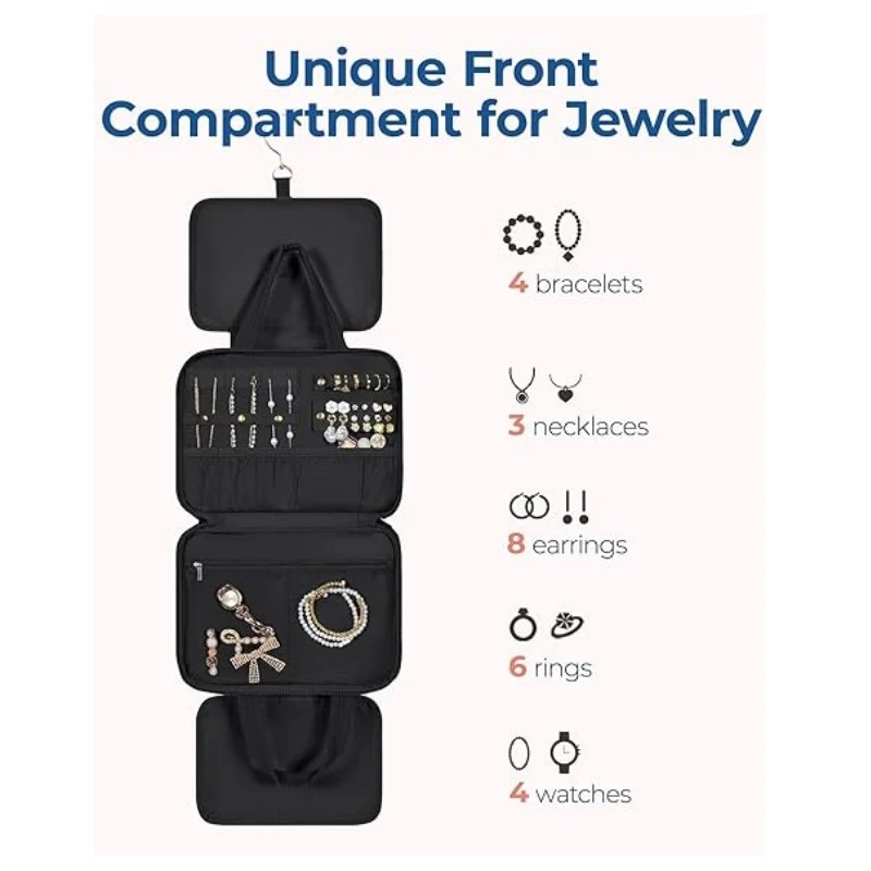 Gepolsterte Kosmetik-Organizer-Tasche mit praktischem Aufhängesystem Skanto
