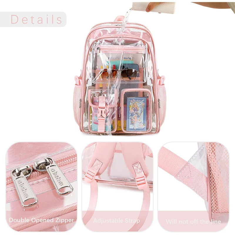 Transparenter multifunktionaler Schulrucksack Skanto