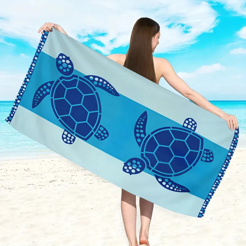 Skanto Mikrofaser-Strandtuch mit exklusivem Schildkrötenmotiv Skanto