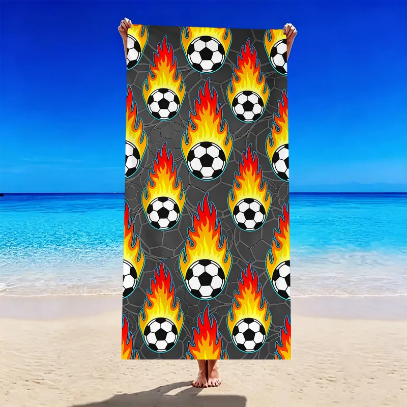 Strandtuch mit Fußballmotiv Skanto