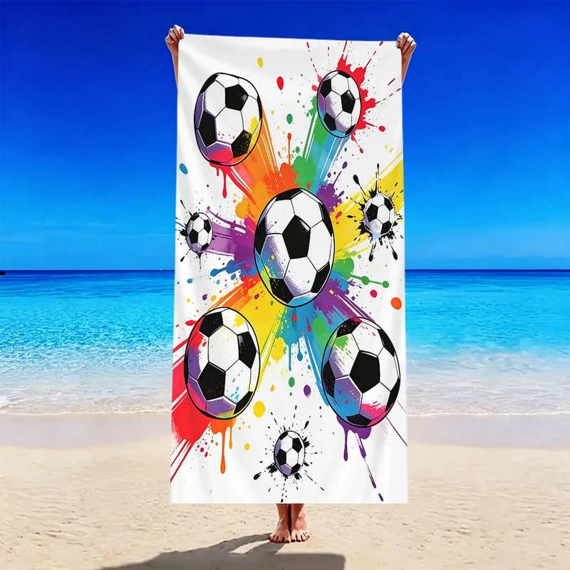 Strandtuch mit Fußballmotiv Skanto