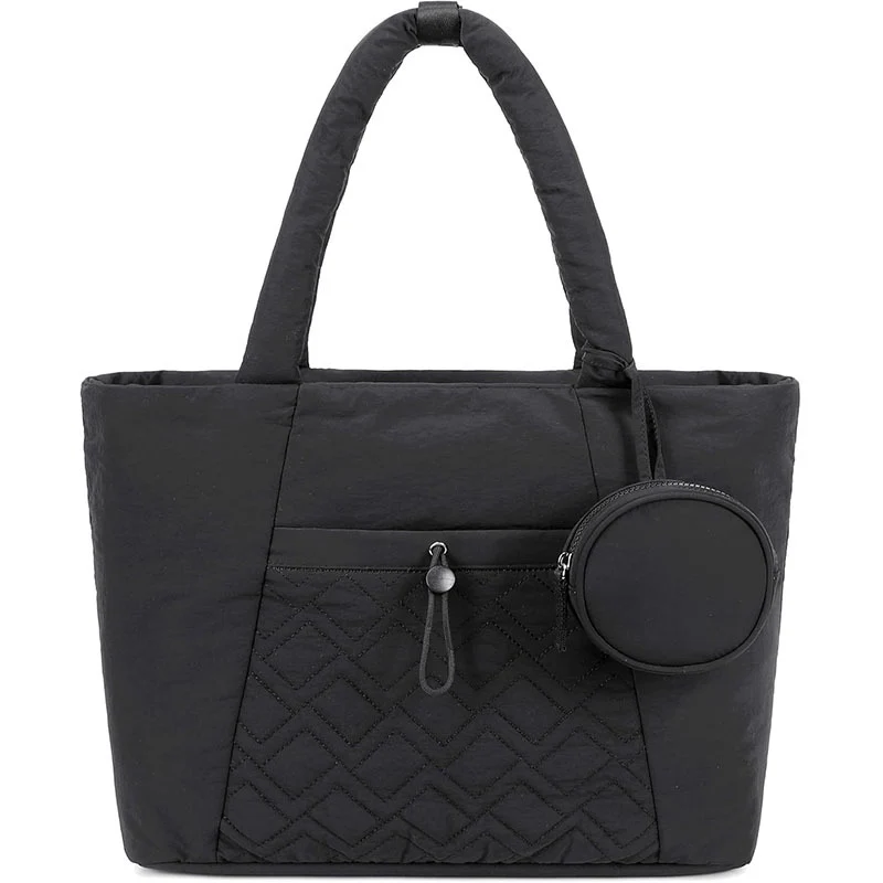 Gepolsterte Alltags-Handtasche mit abnehmbarer Kosmetiktasche Skanto