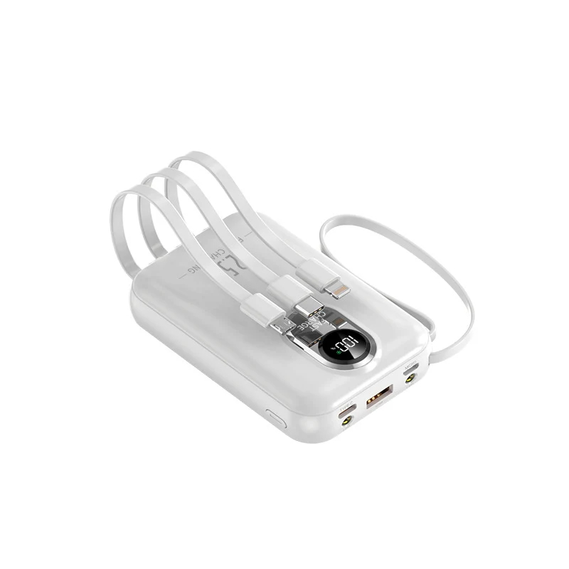 Tragbare Powerbank mit Schnellladefunktion und digitaler Restanzeige Skanto