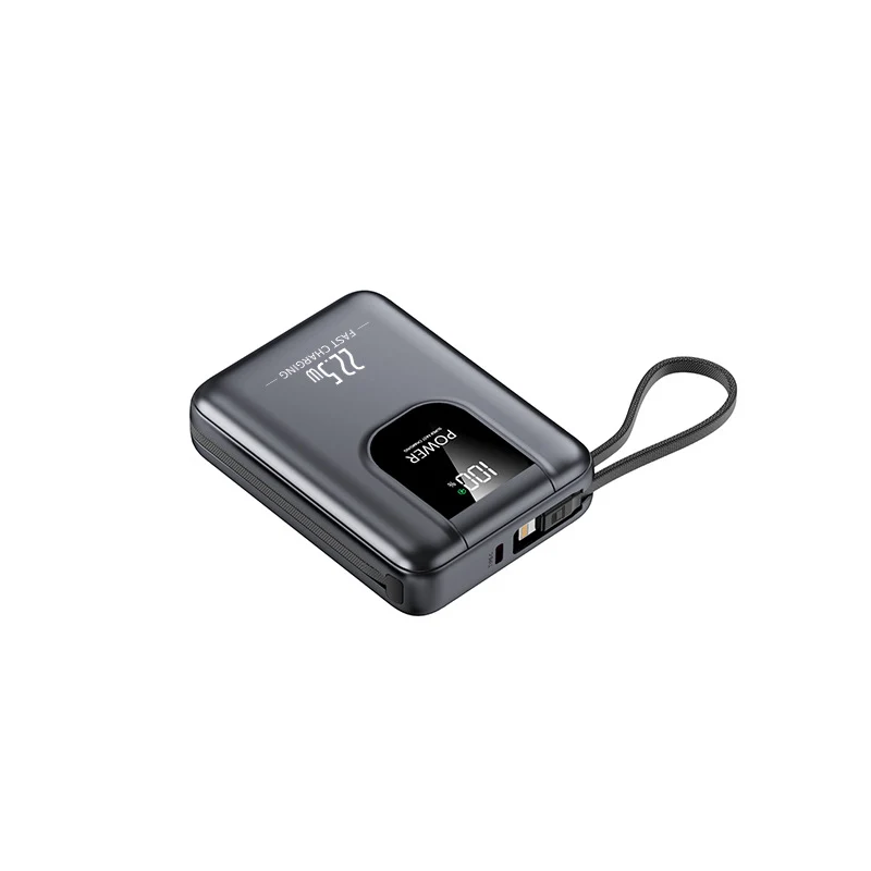 Tragbare Powerbank mit Schnellladefunktion und Digitalanzeige Skanto
