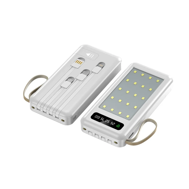Tragbare Powerbank mit multifunktionalem USB-C-Ladekabel Skanto