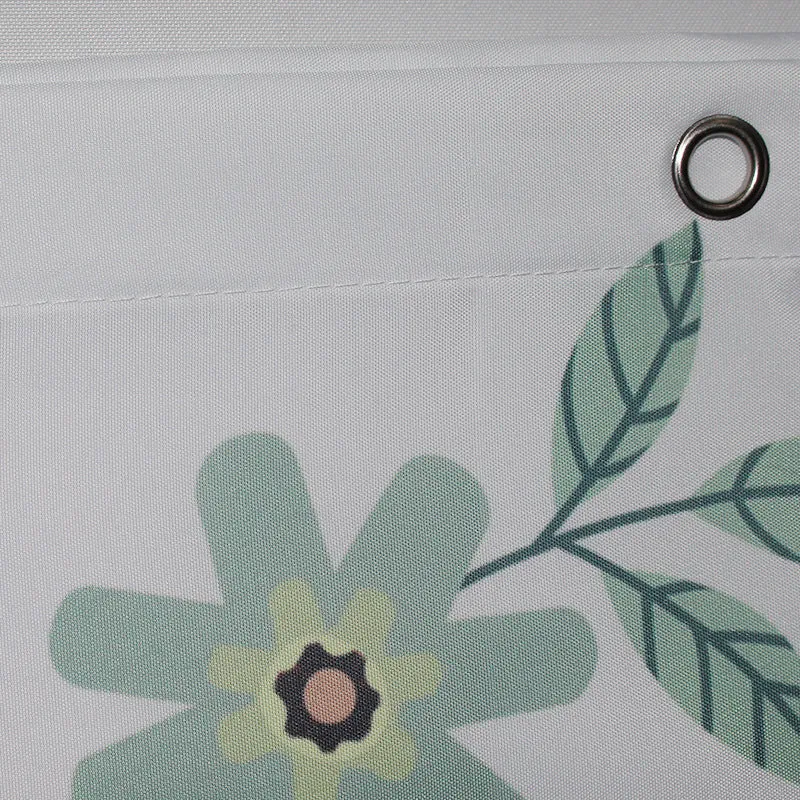 Duschvorhang mit Vintage Blumenmuster für Damen Skanto