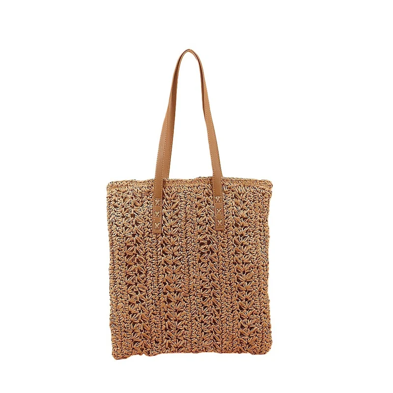 Strandtasche aus weichem Stoff mit eleganten Lederdetails Skanto