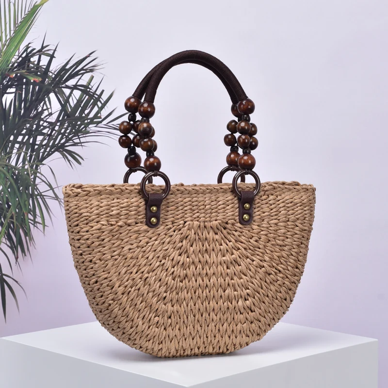 Elegante Stroh-Handtasche Skanto