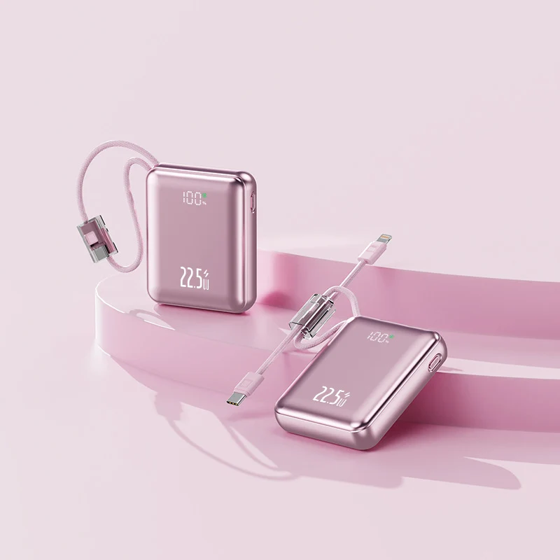 Tragbare Schnelllade-Powerbank mit Digitalanzeige Skanto