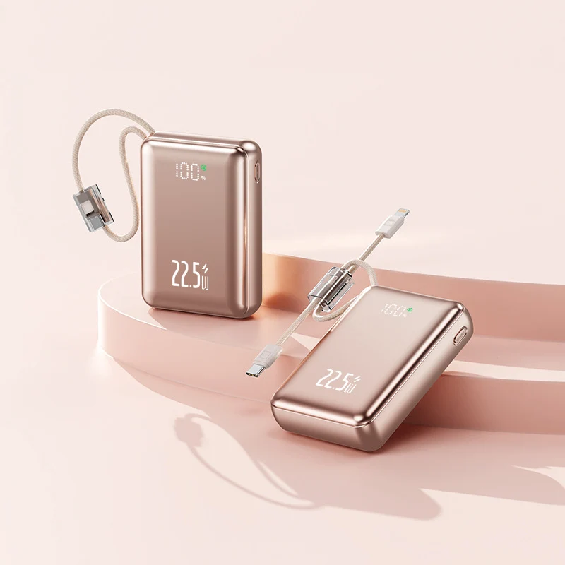 Tragbare Schnelllade-Powerbank mit Digitalanzeige Skanto