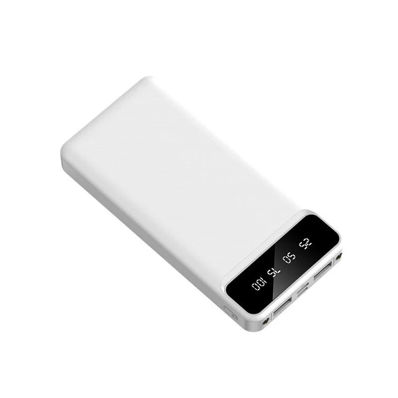 Tragbare Powerbank mit integriertem Multikabel und digitaler Ladeanzeige Skanto