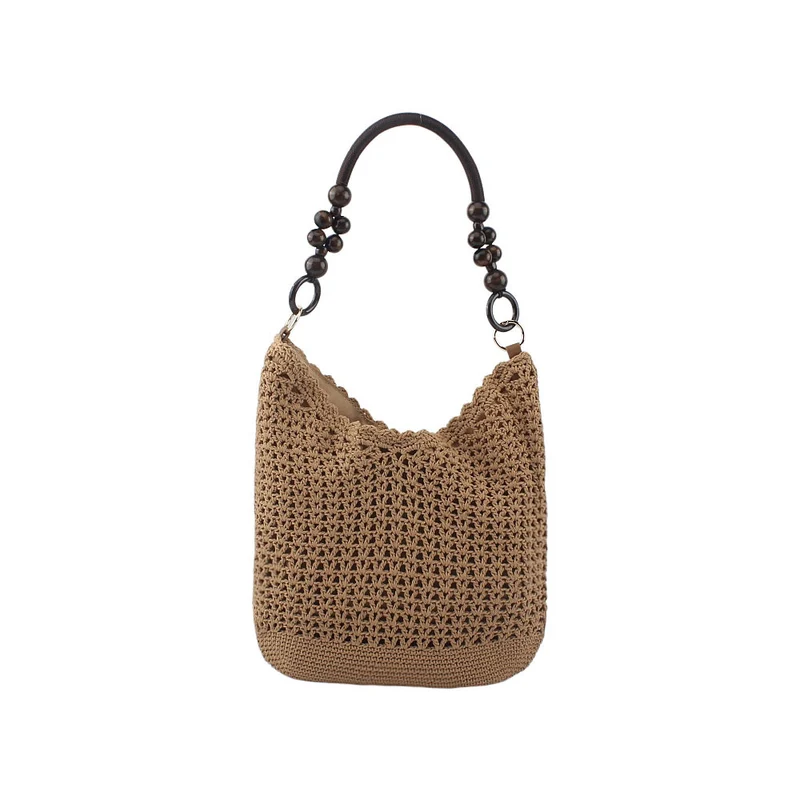 Handgemachte Tasche mit Holzgriff Skanto